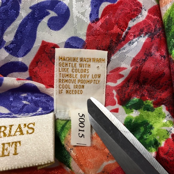 Victoria’s Secret Gold Label Floral Cami Top Adjustable Spaghetti Straps Size M - Picture 9 of 12